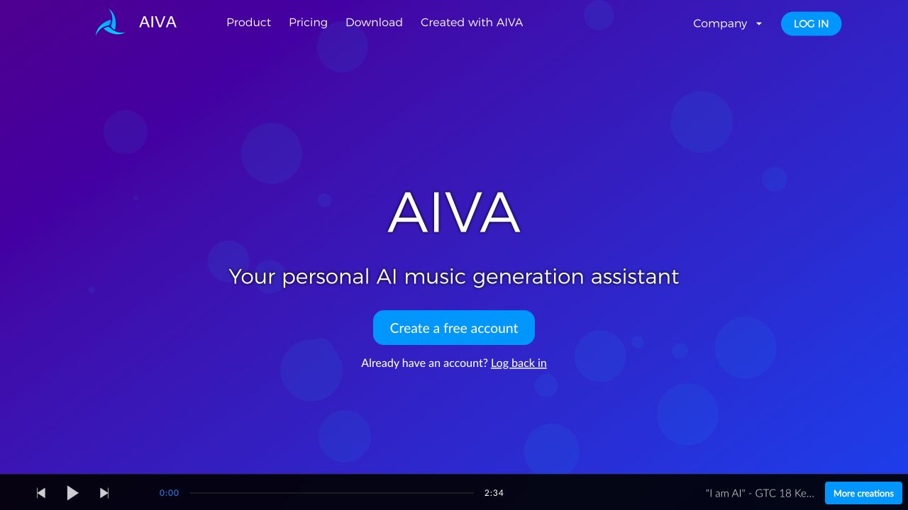 AIVA public product information