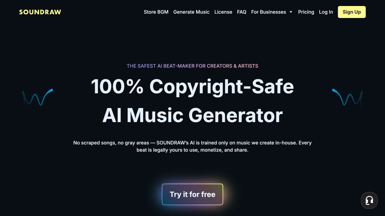 SOUNDRAW public product information